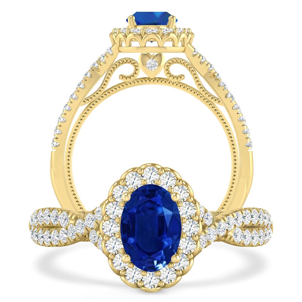 Yellow Gold - Sapphire