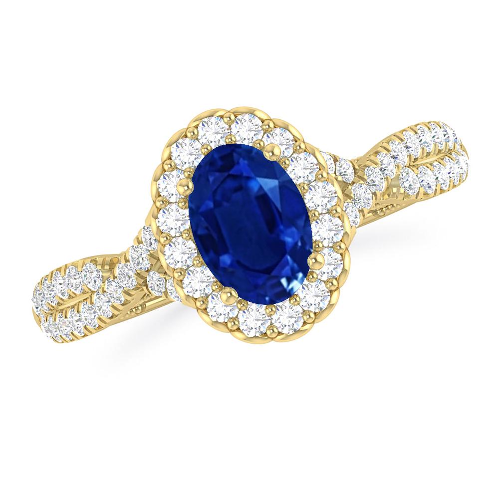 Yellow Gold - Sapphire