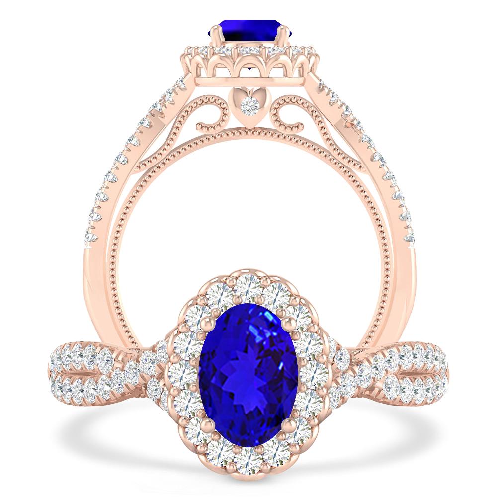 Rose Gold - Tanzanite