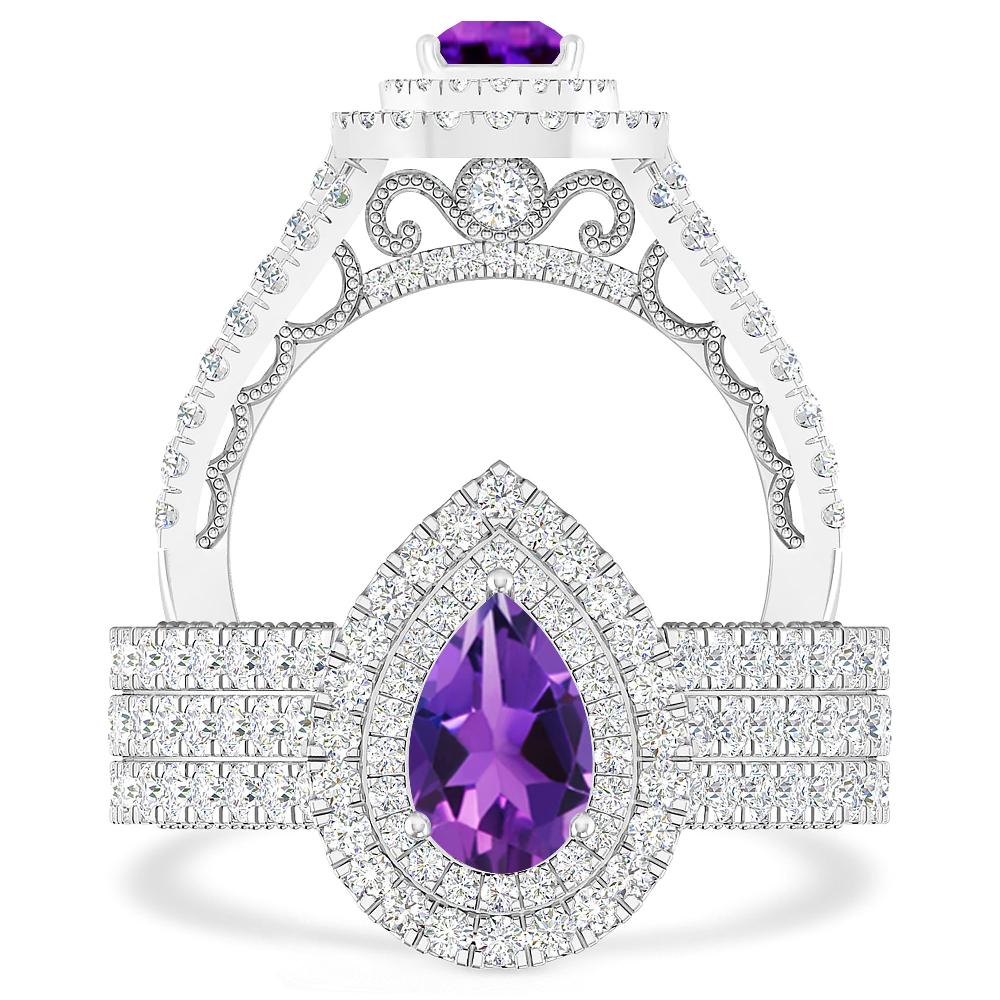 White Gold - Amethyst