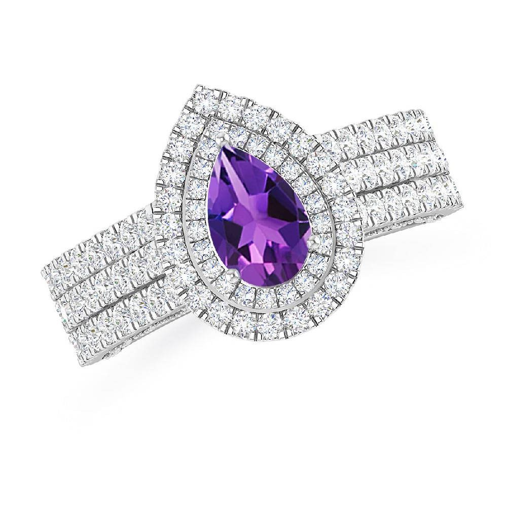 White Gold - Amethyst