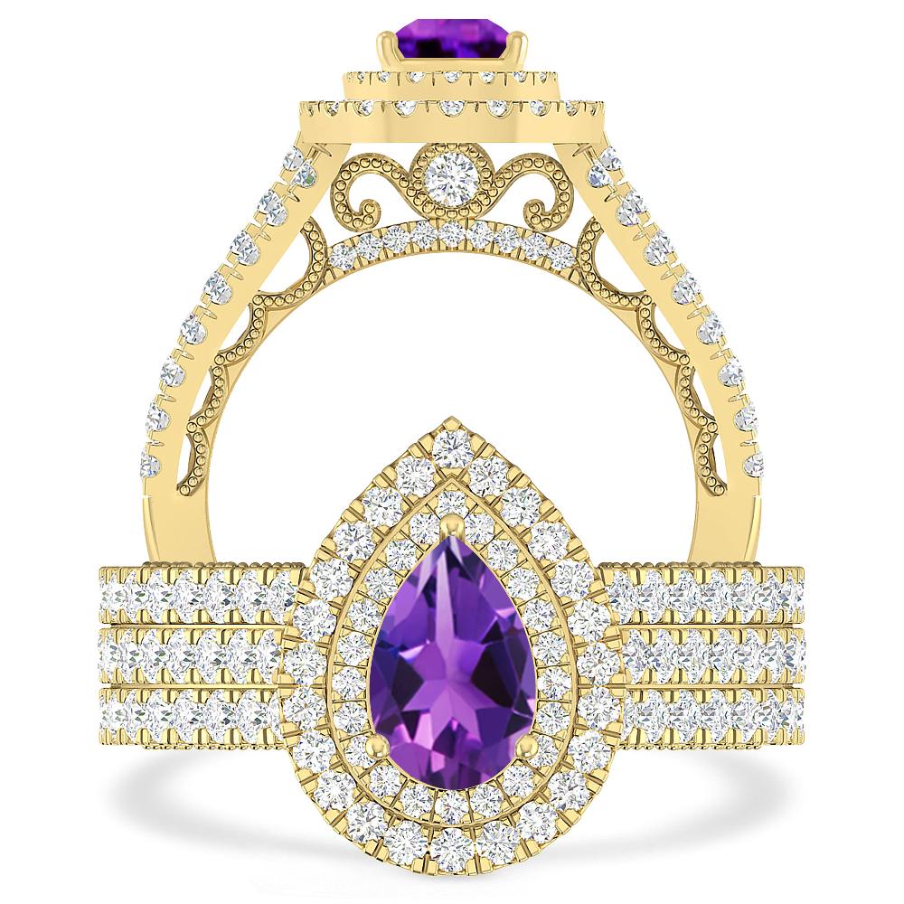 Yellow Gold - Amethyst