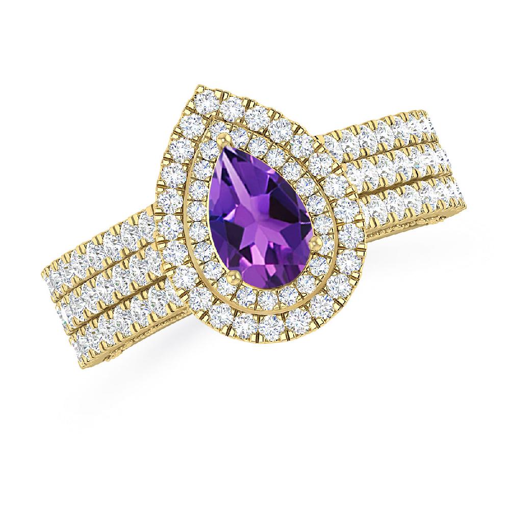 Yellow Gold - Amethyst