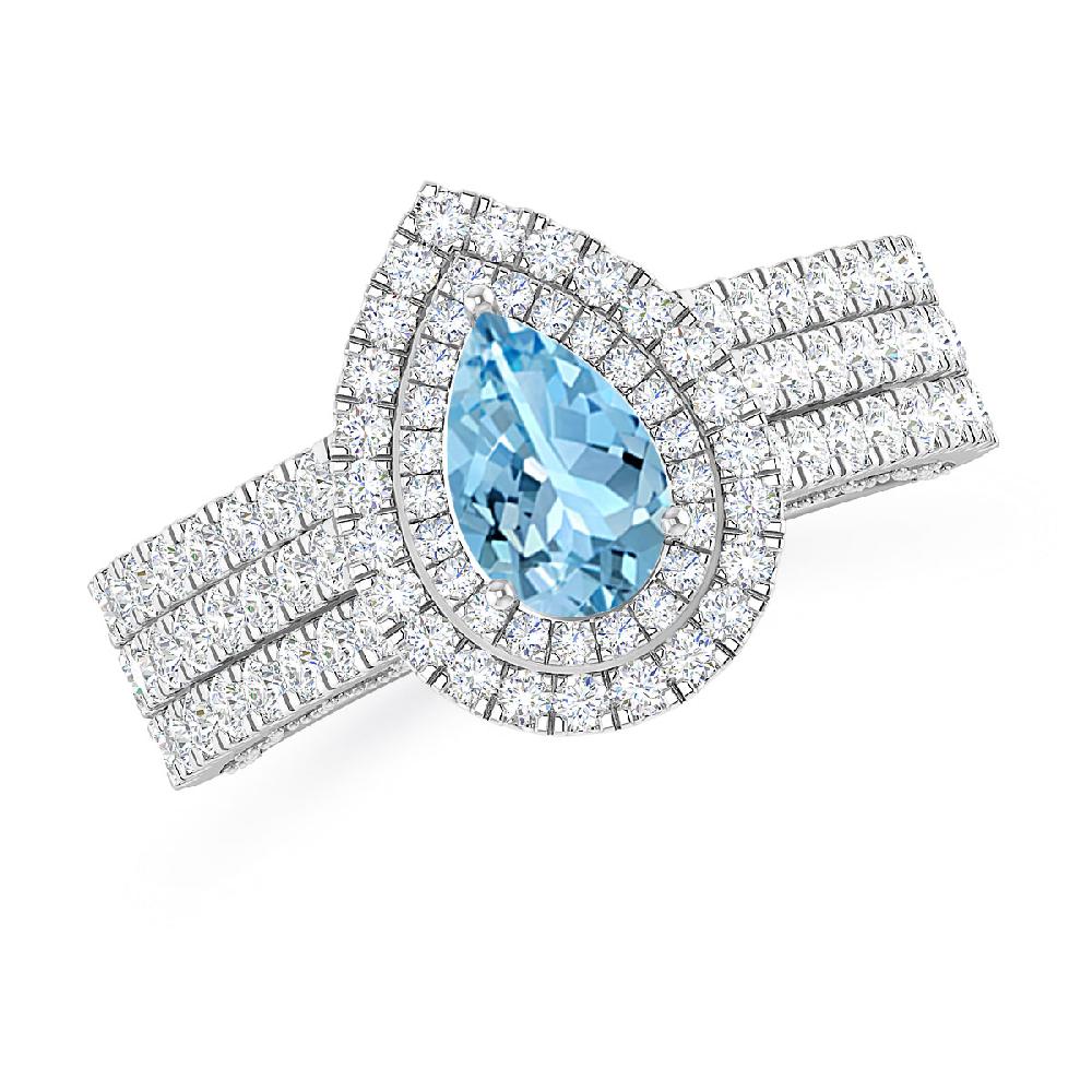 White Gold - Aquamarine