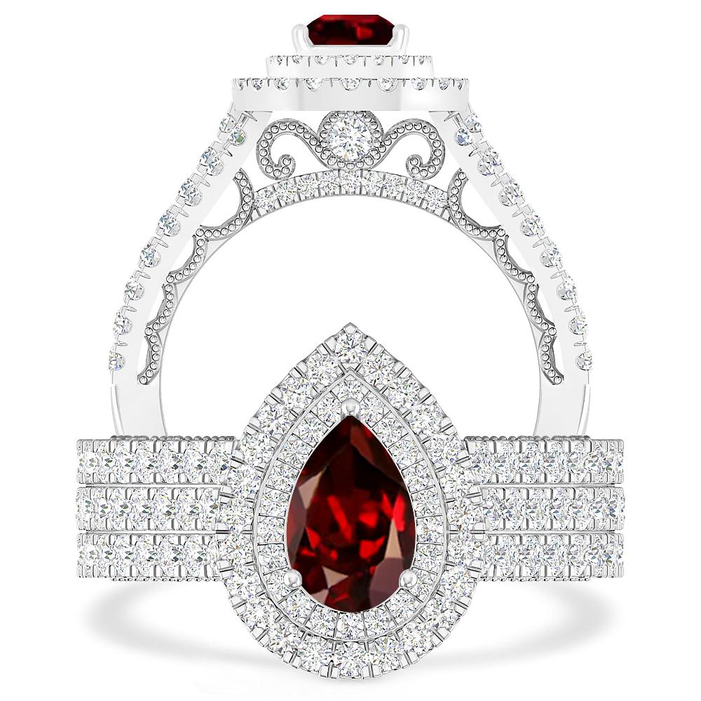 White Gold - Garnet