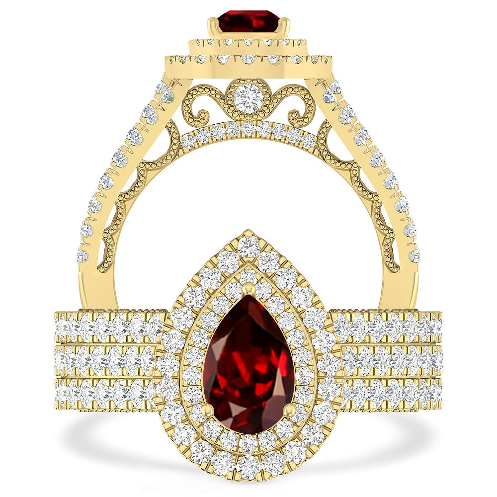 Yellow Gold - Garnet