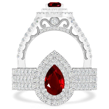 White Gold - Ruby