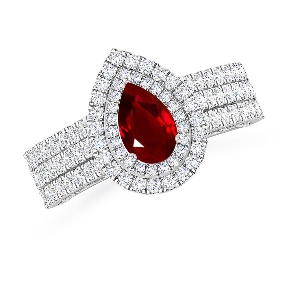 White Gold - Ruby