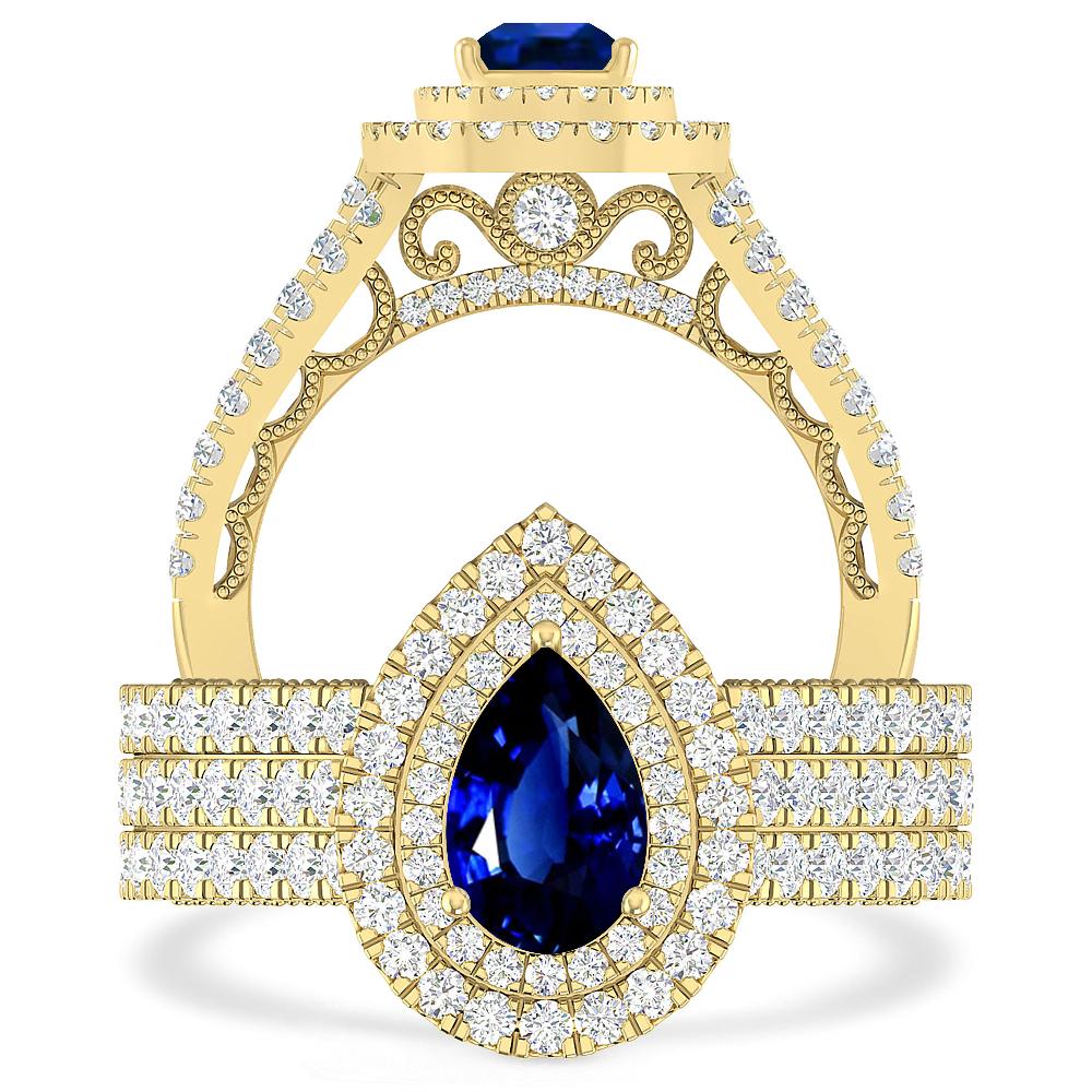 Yellow Gold - Sapphire