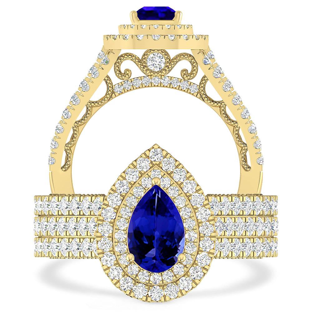 Yellow Gold - Tanzanite