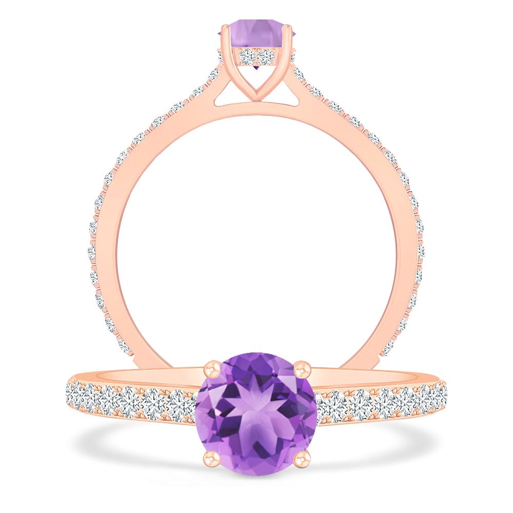 Rose Gold - Amethyst