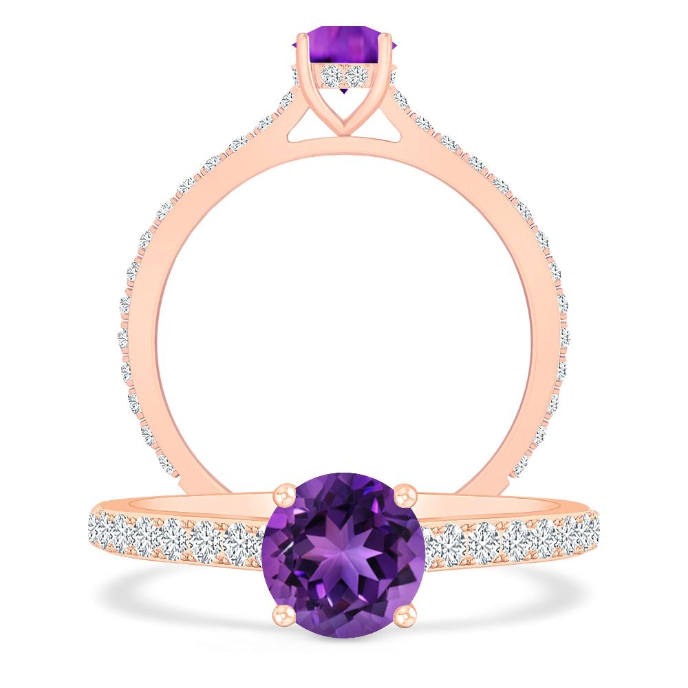 Rose Gold - Amethyst