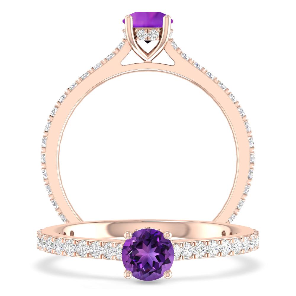 Rose Gold - Amethyst