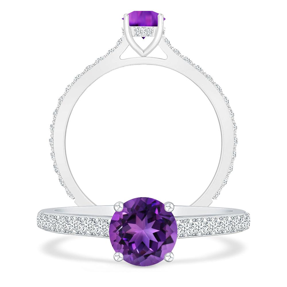 White Gold - Amethyst