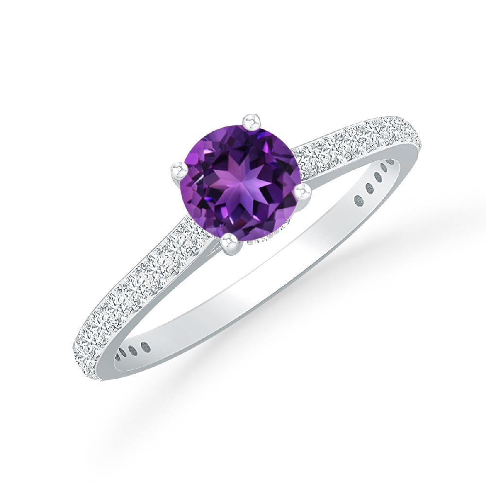 White Gold - Amethyst