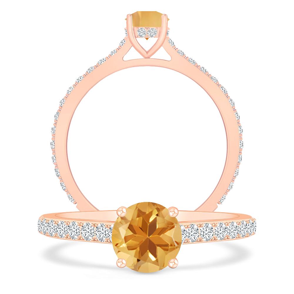 Rose Gold - Citrine