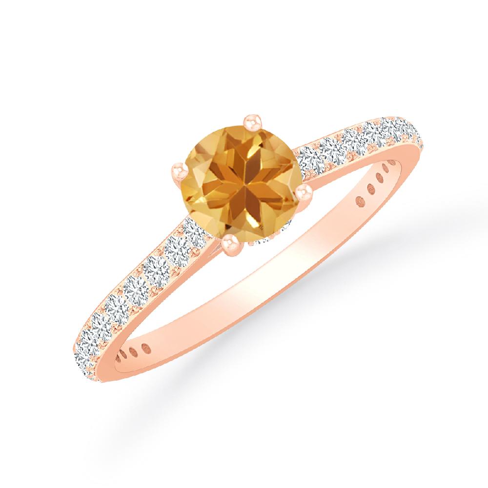 Rose Gold - Citrine