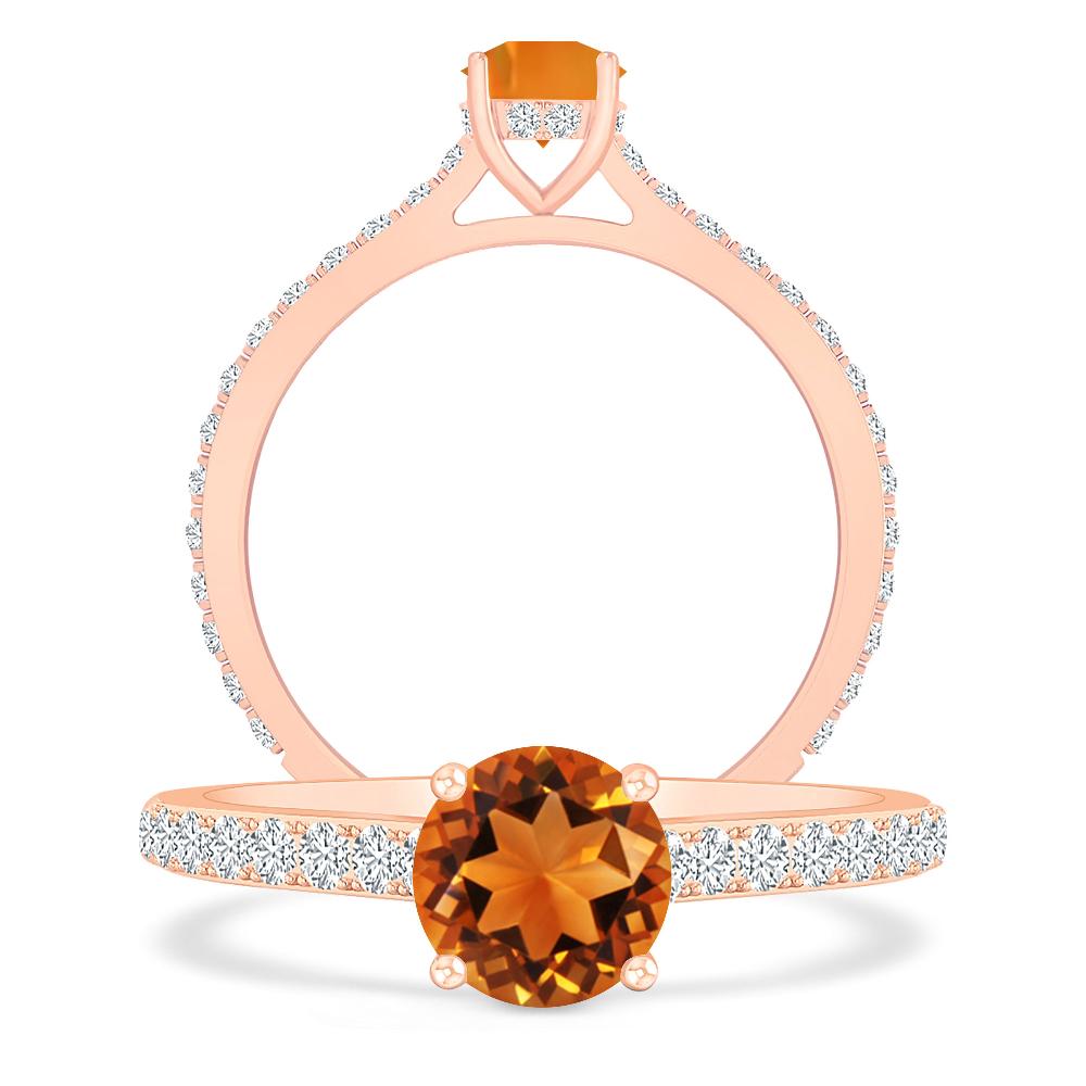 Rose Gold - Citrine