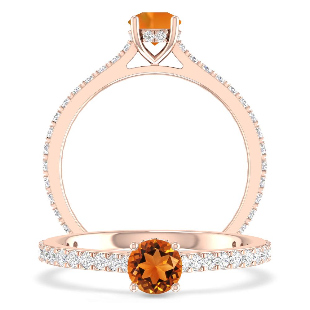 Rose Gold - Citrine