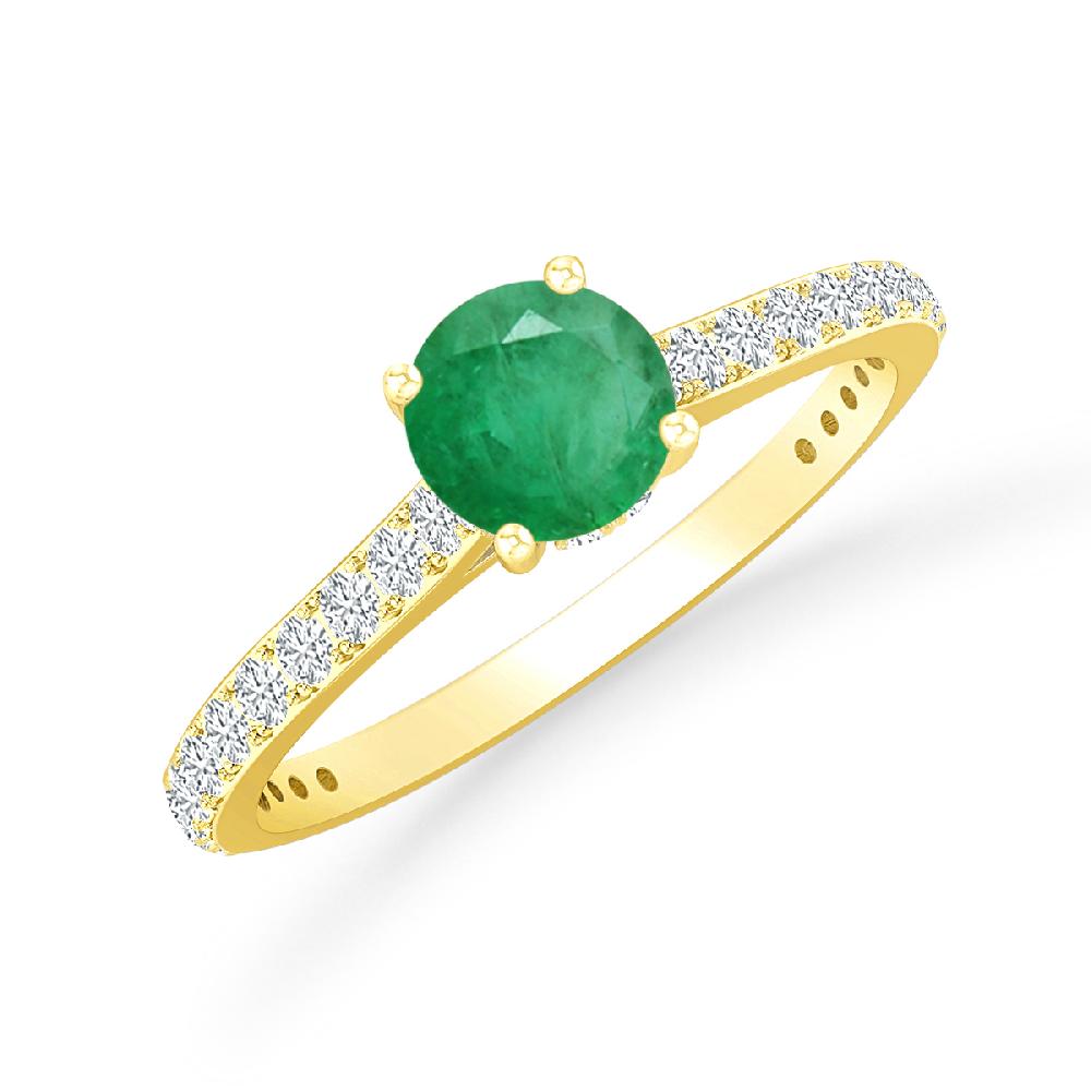 Yellow Gold - Emerald