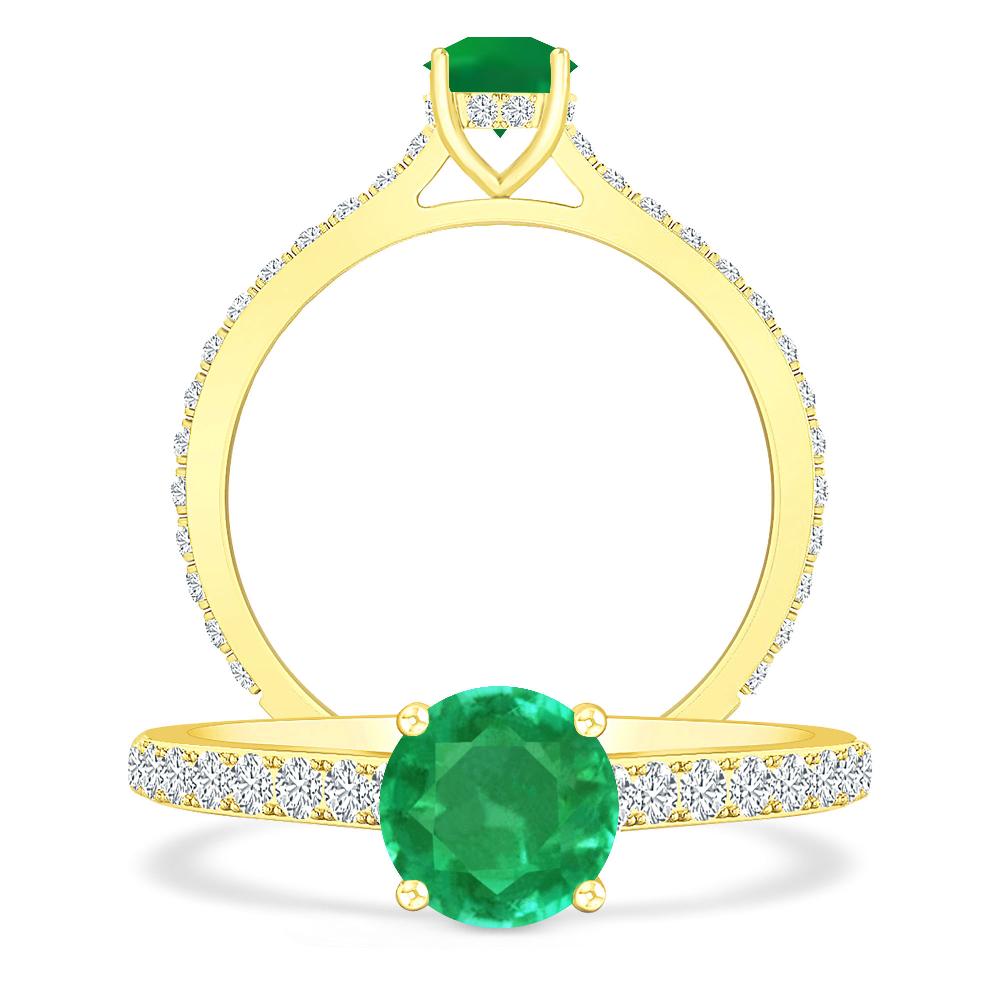 Yellow Gold - Emerald