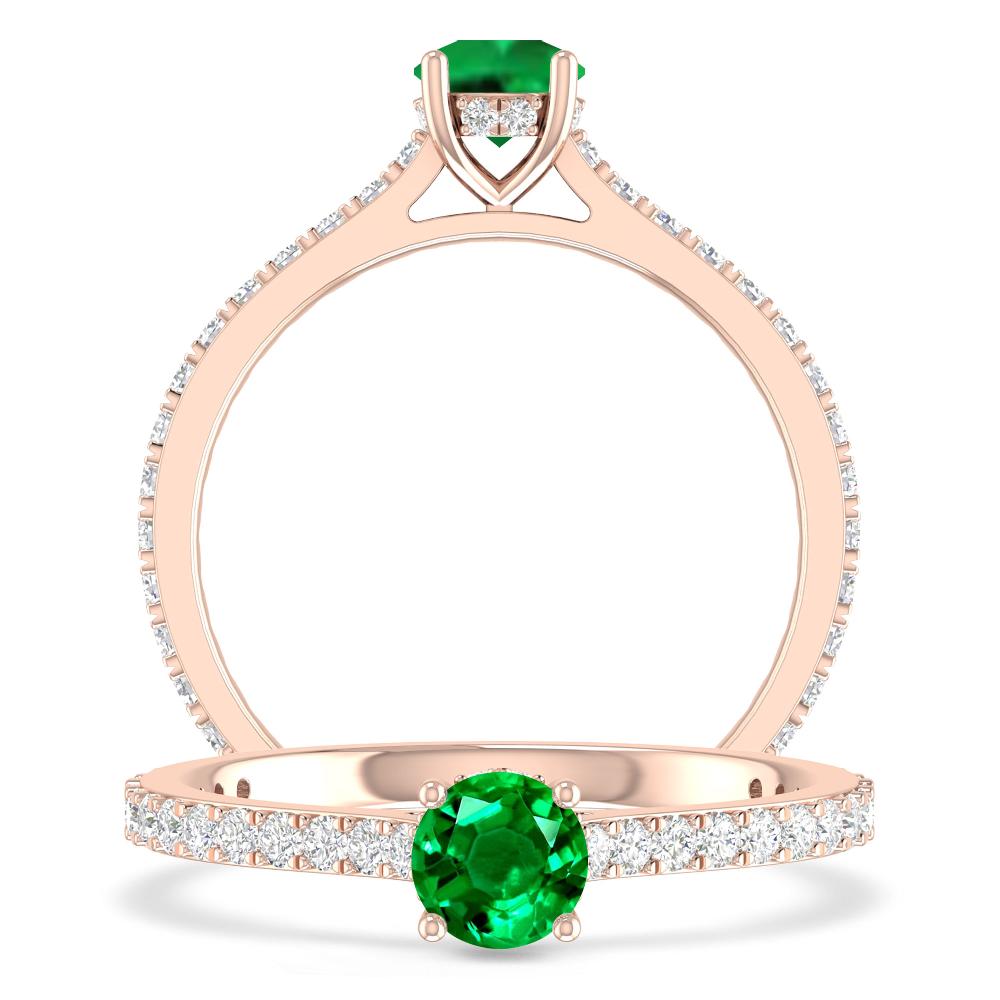 Rose Gold - Emerald