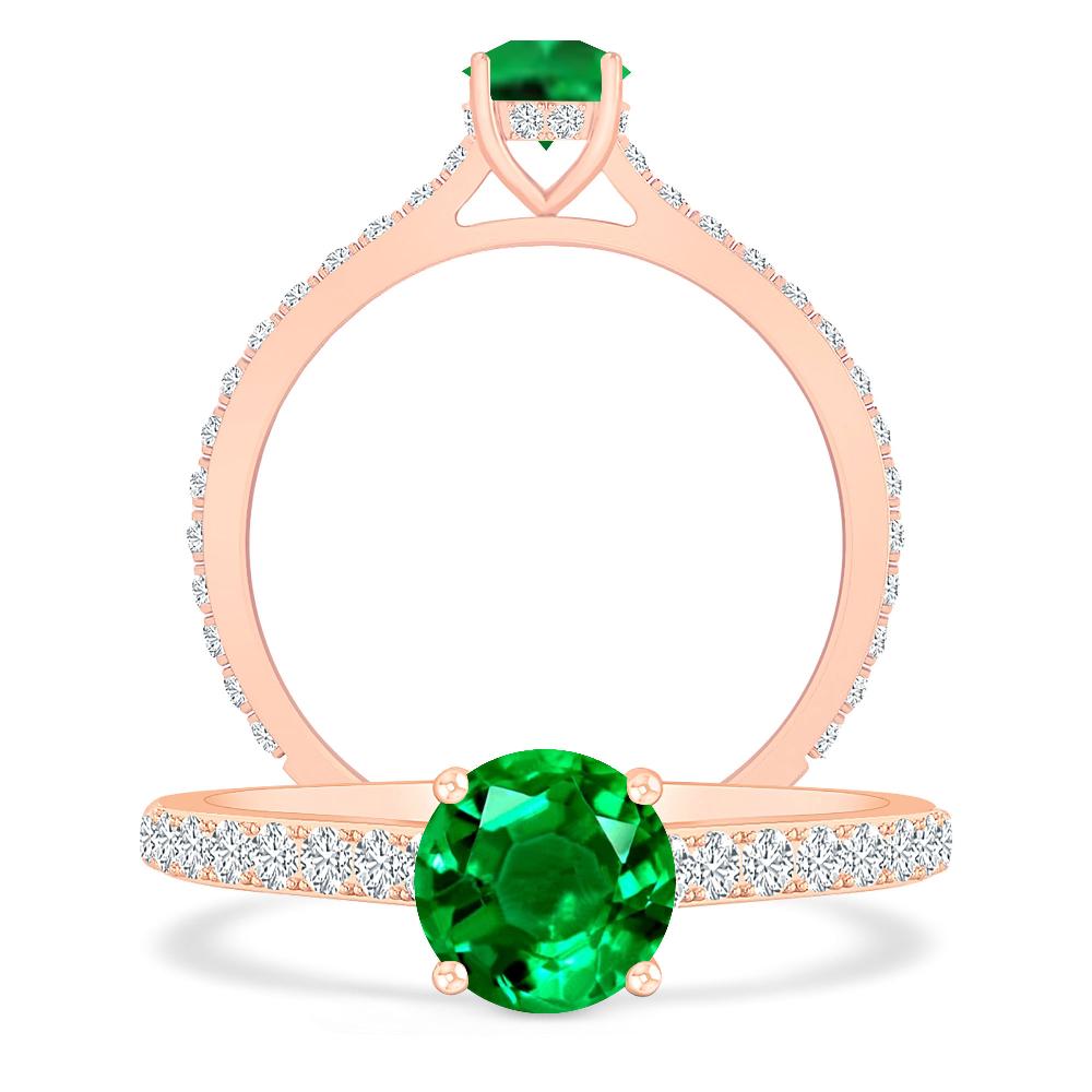 Rose Gold - Emerald