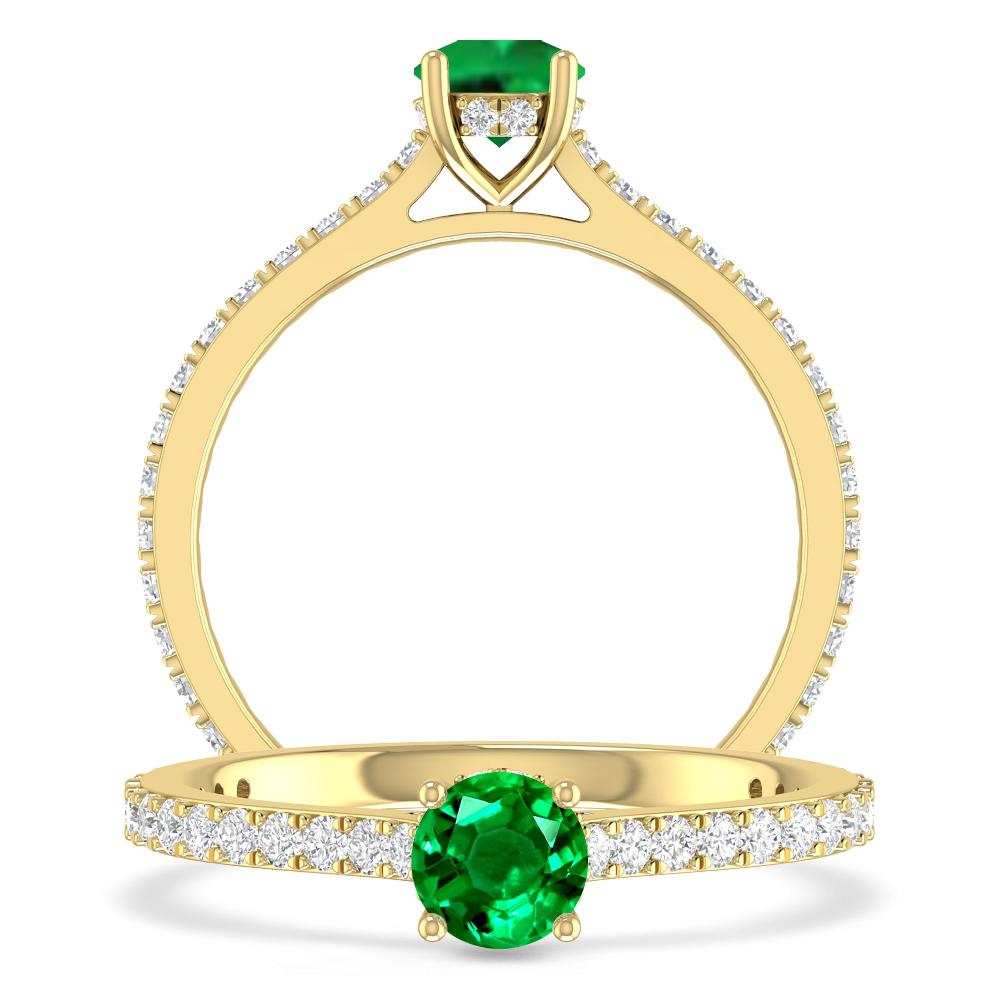 Yellow Gold - Emerald