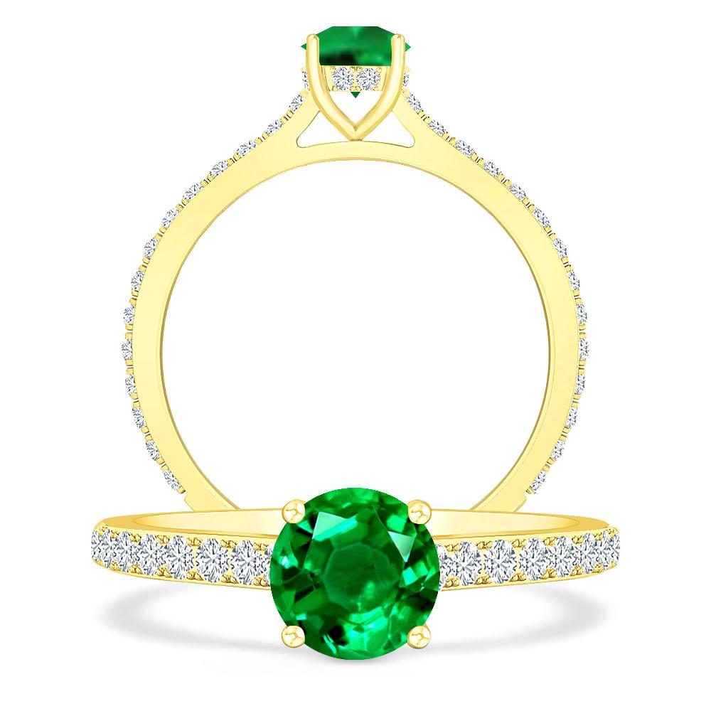 Yellow Gold - Emerald