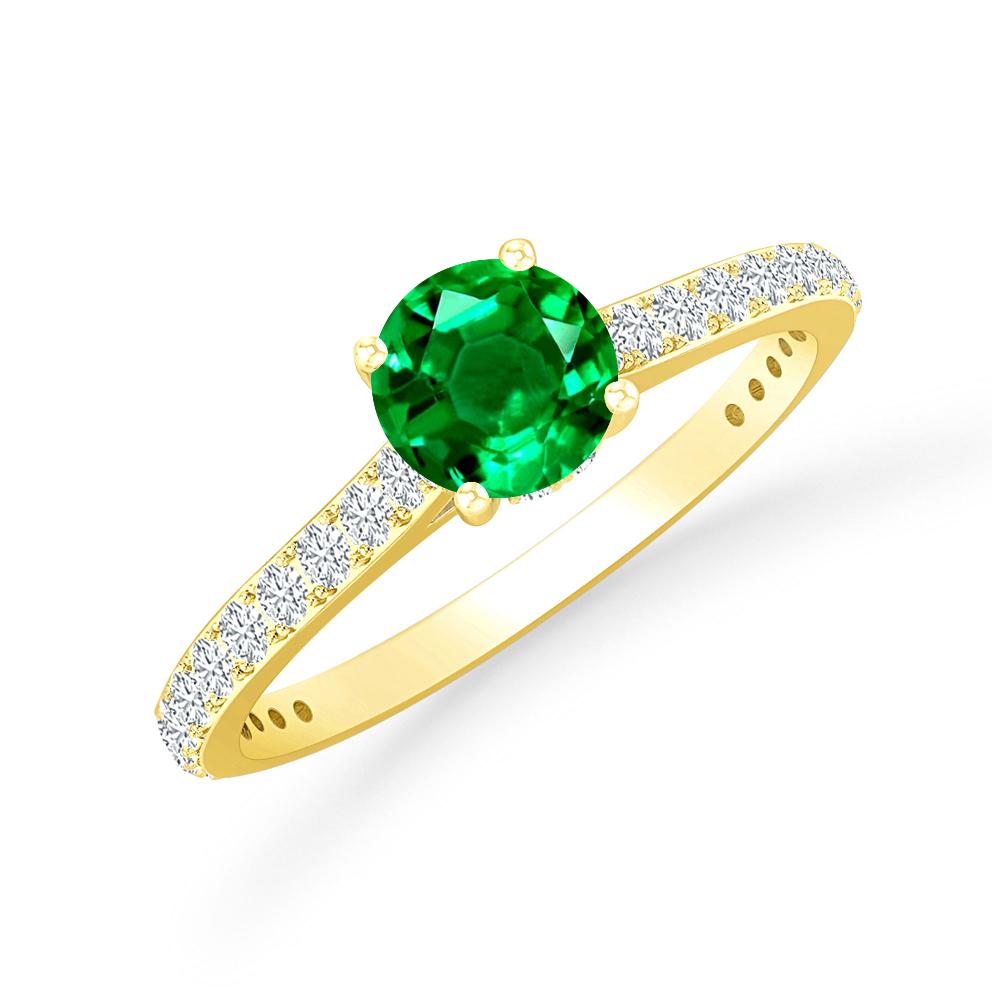 Yellow Gold - Emerald