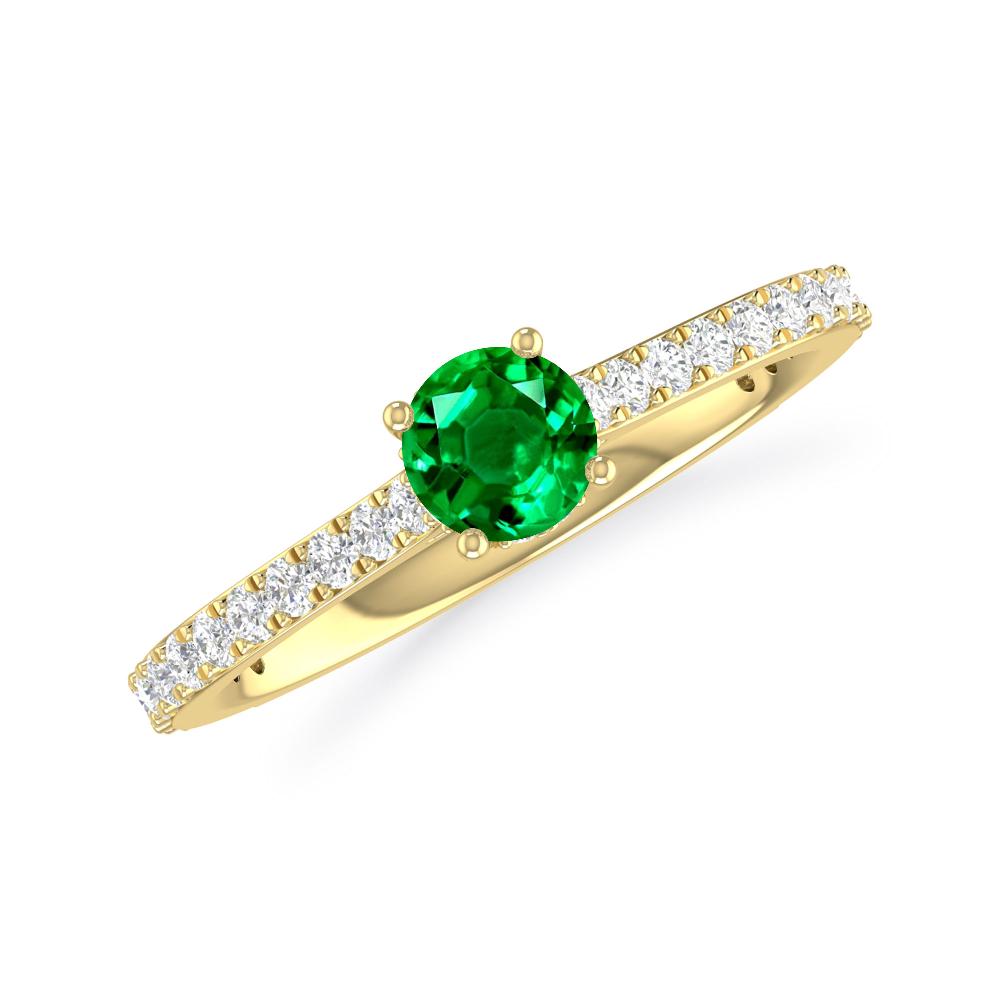 Yellow Gold - Emerald