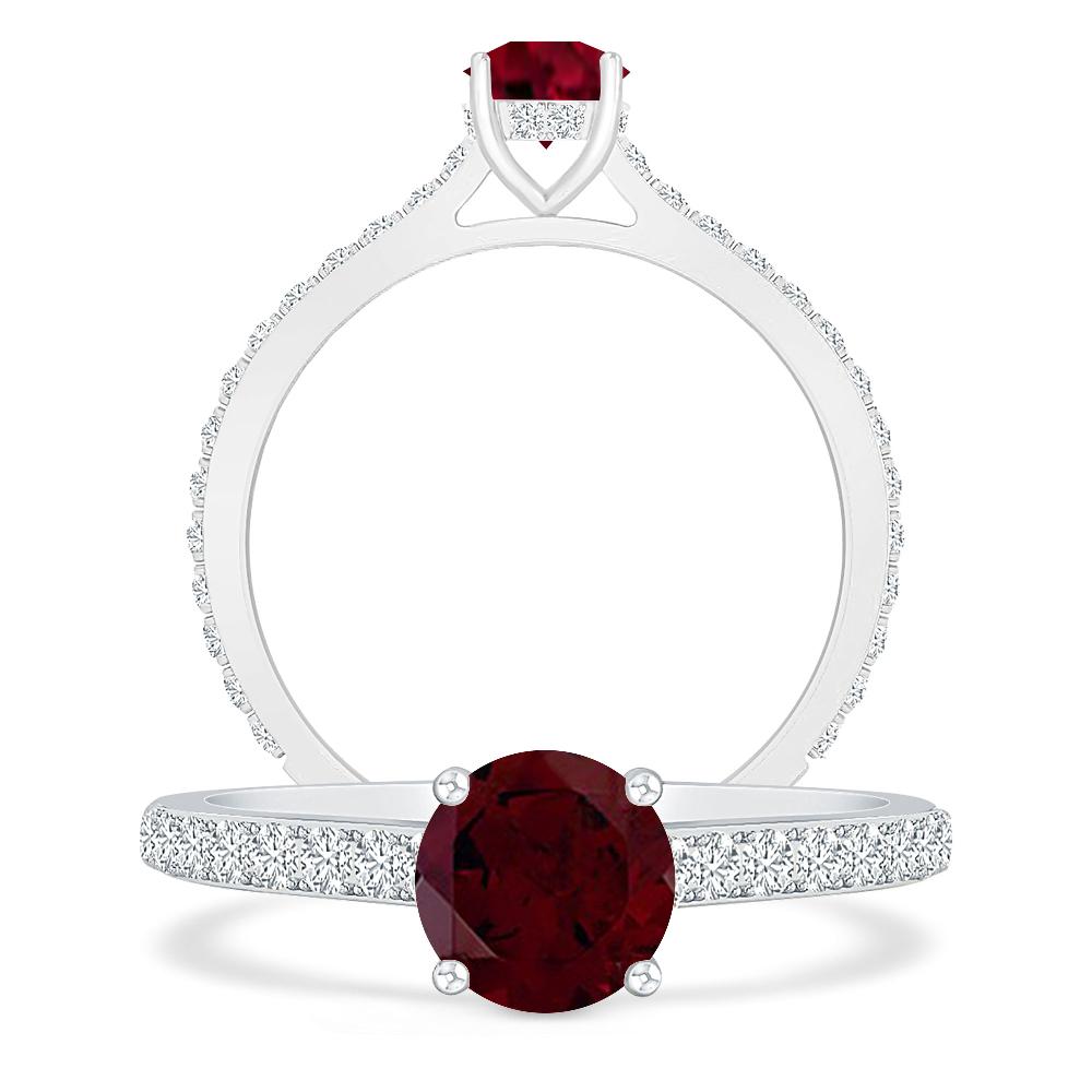 White Gold - Garnet