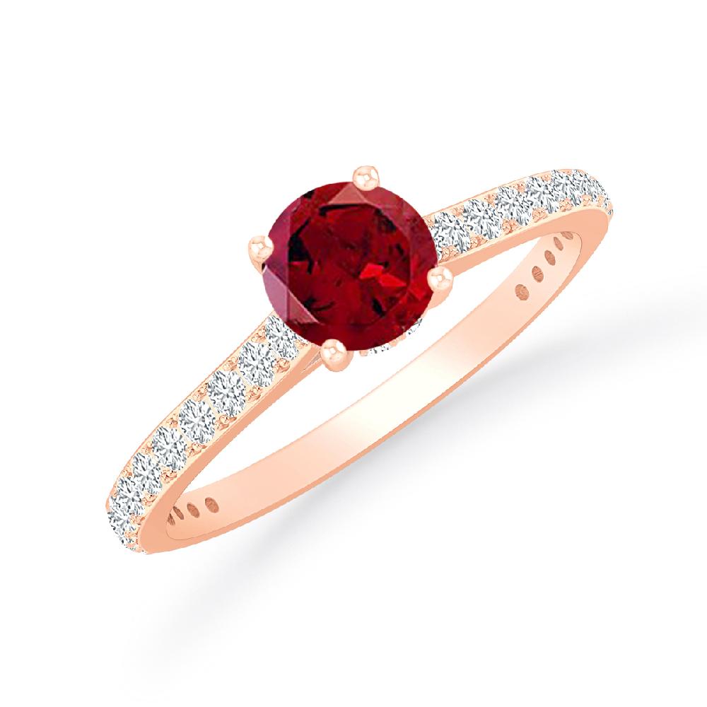 Rose Gold - Garnet