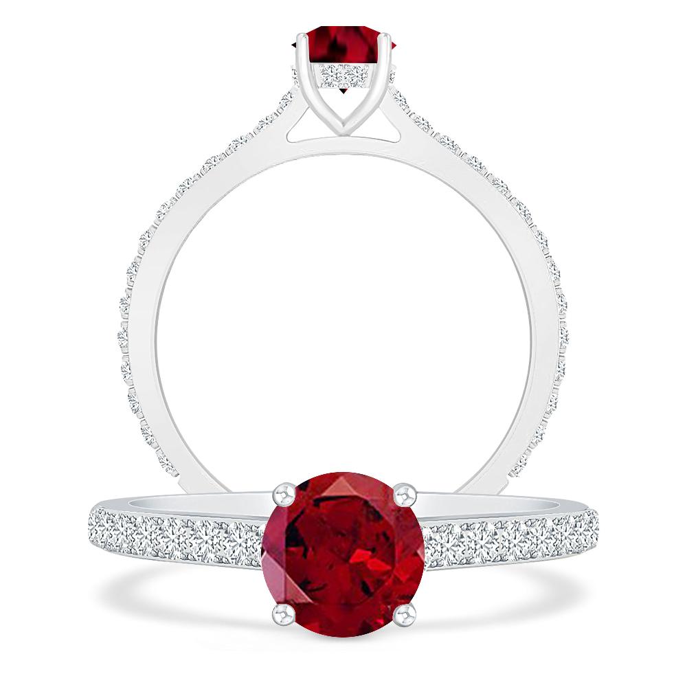 White Gold - Garnet