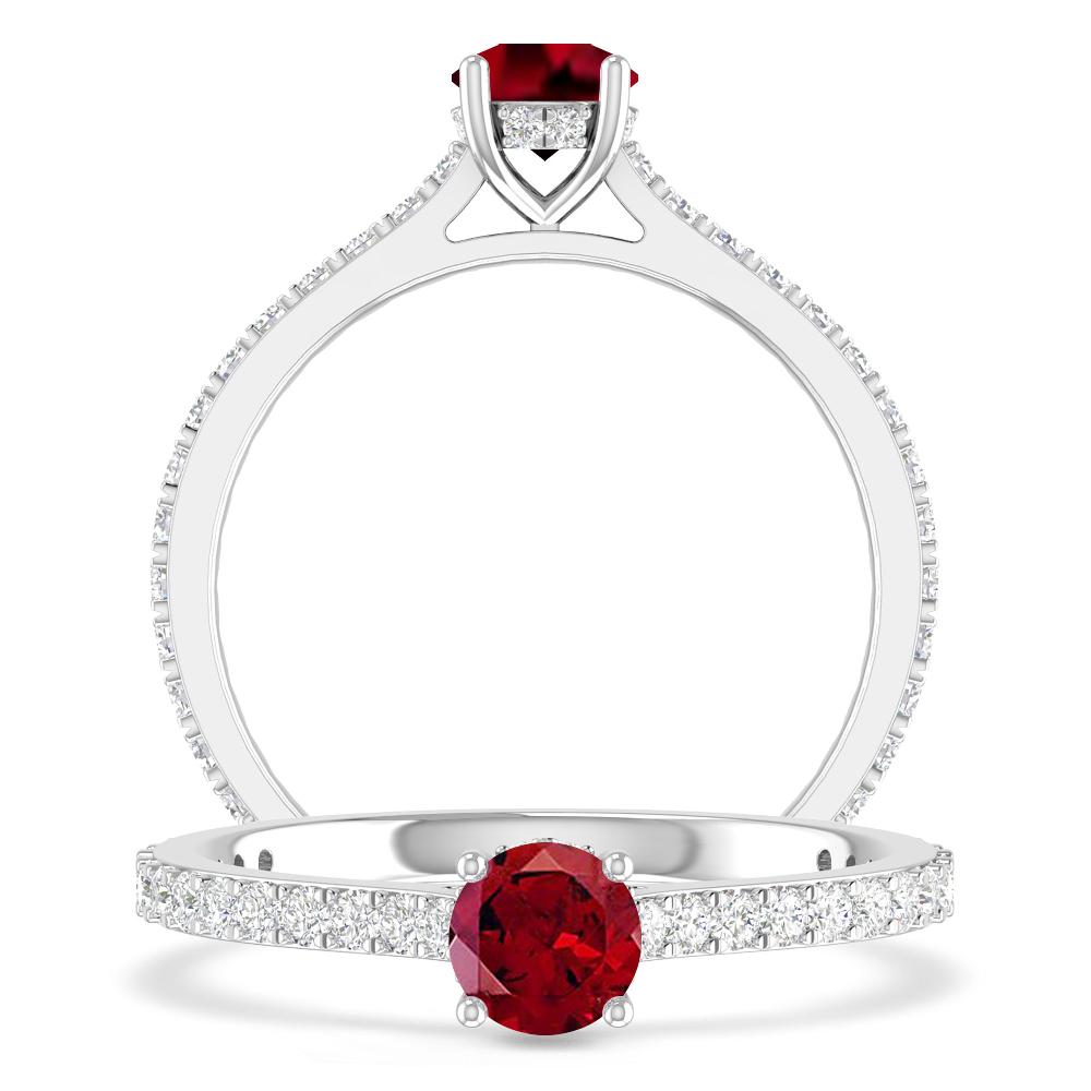 White Gold - Garnet