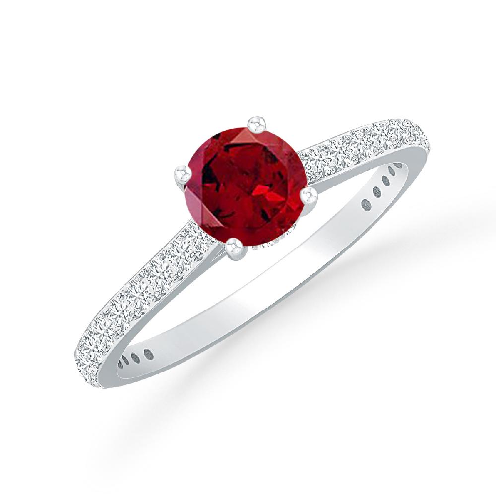 White Gold - Garnet