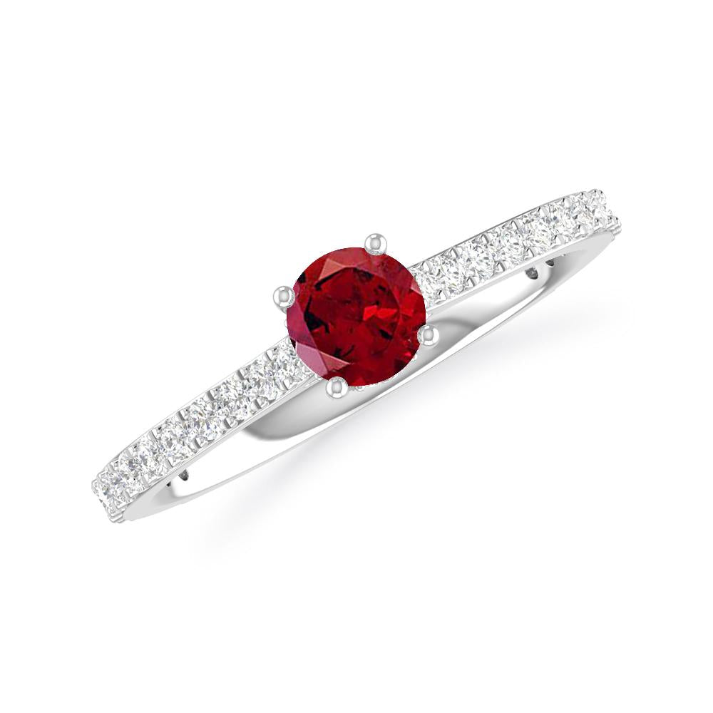 White Gold - Garnet