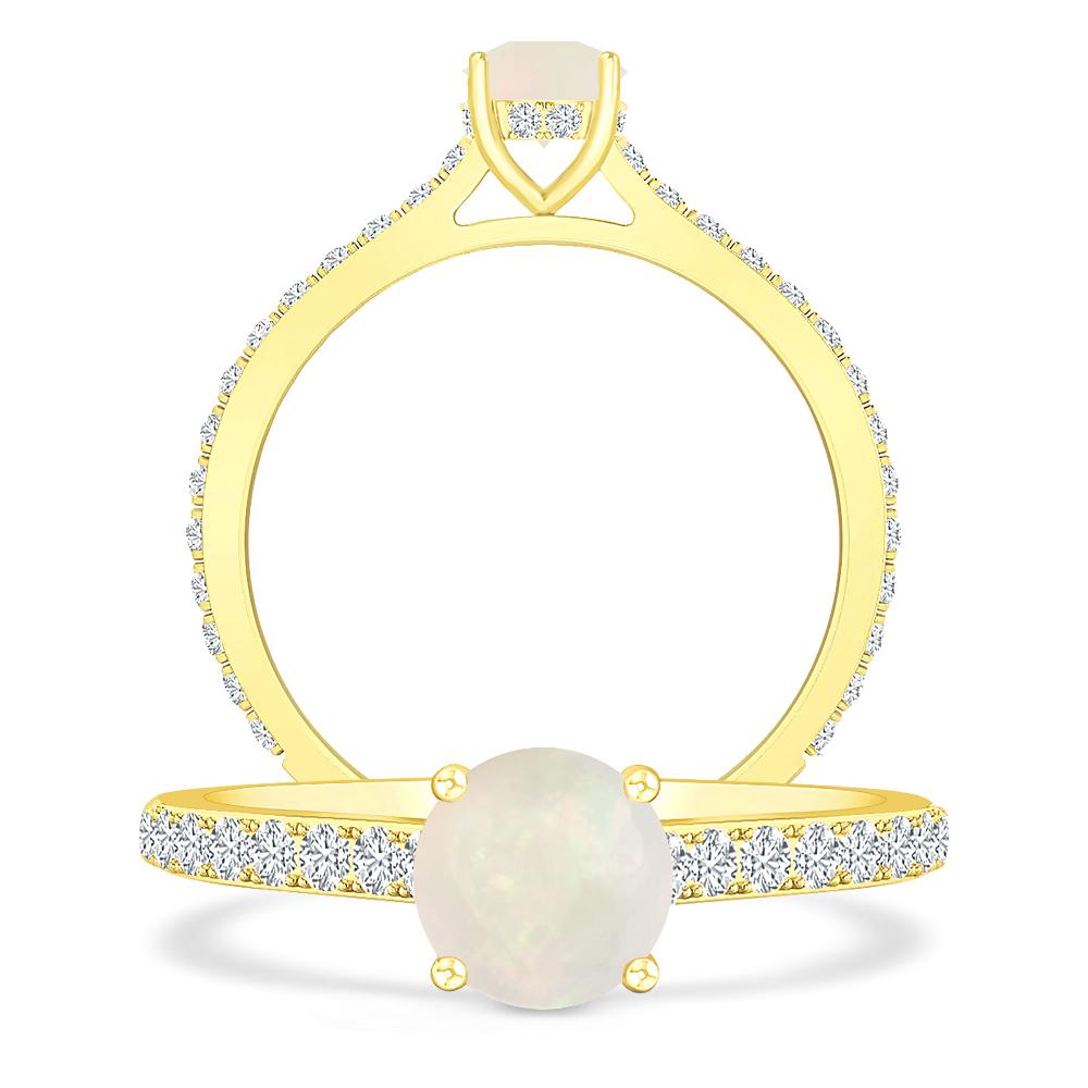 Yellow Gold - Opal