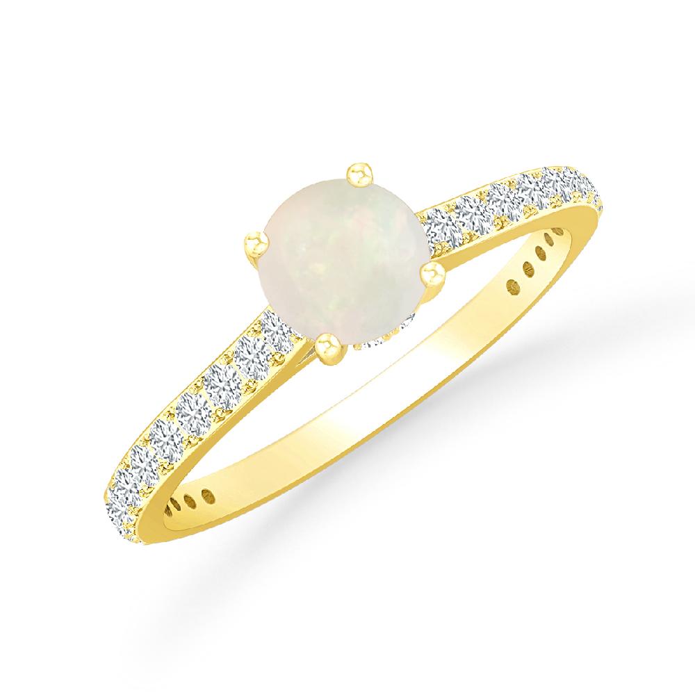 Yellow Gold - Opal