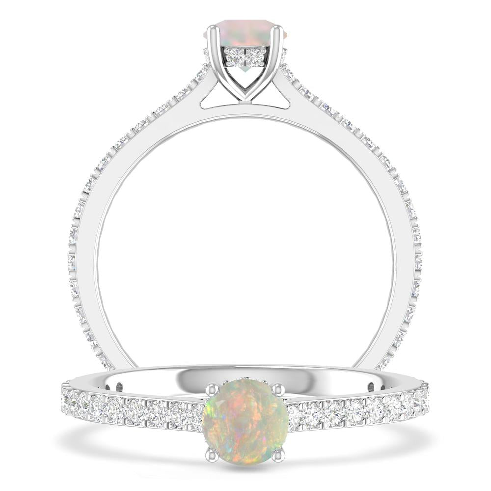 White Gold - Opal