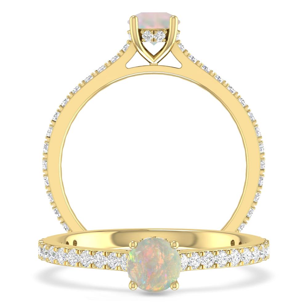 Yellow Gold - Opal