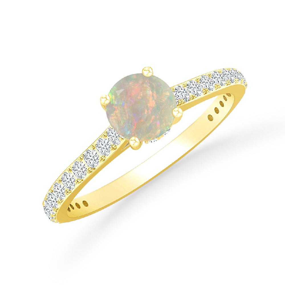 Yellow Gold - Opal