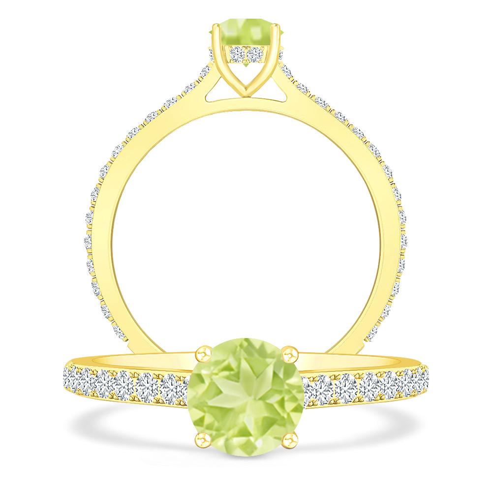 Yellow Gold - Peridot