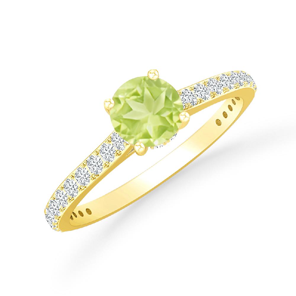 Yellow Gold - Peridot