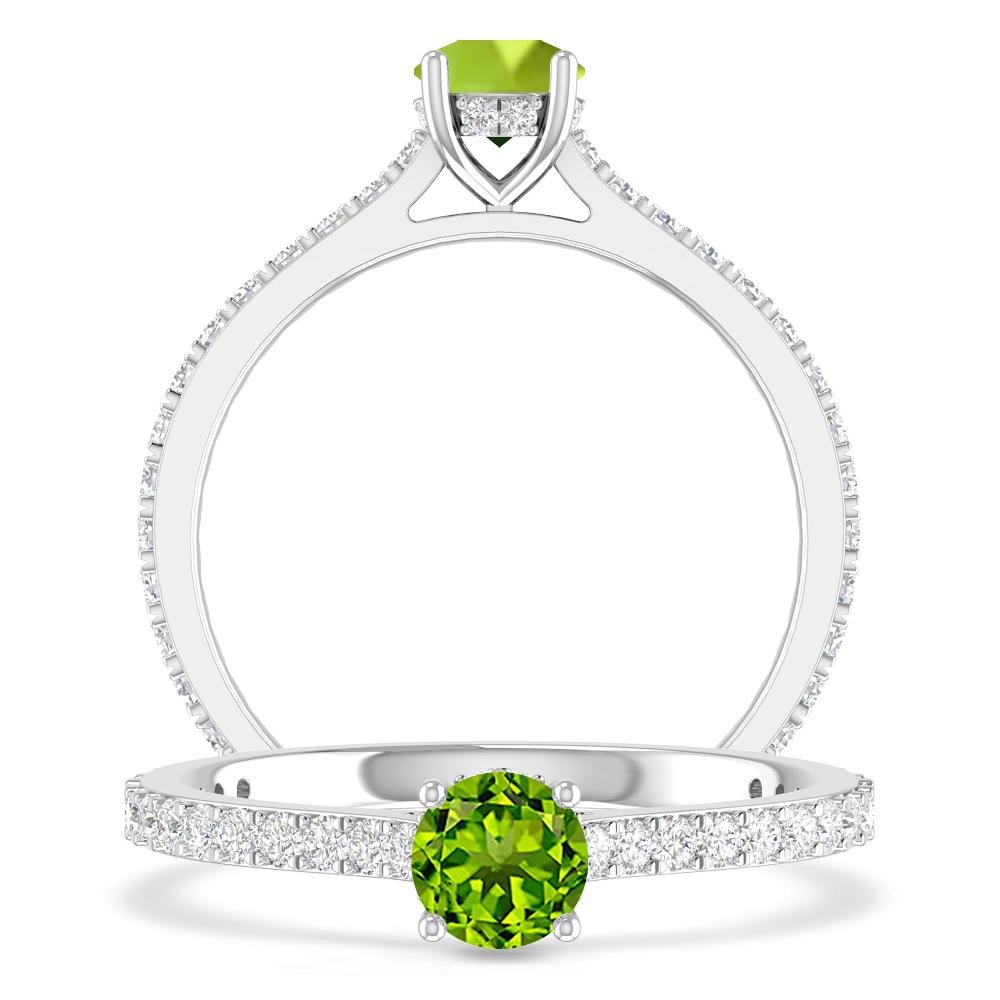 White Gold - Peridot