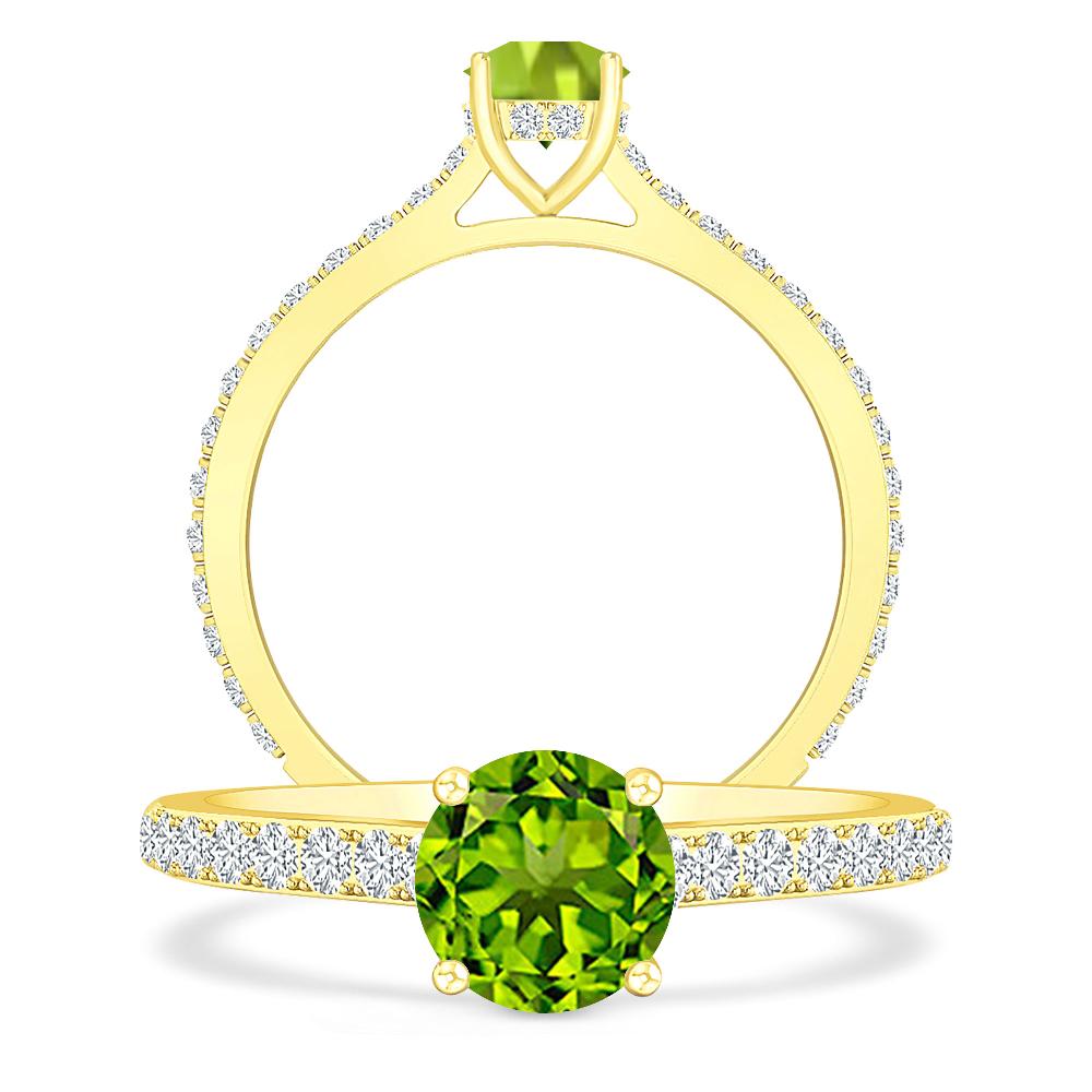 Yellow Gold - Peridot