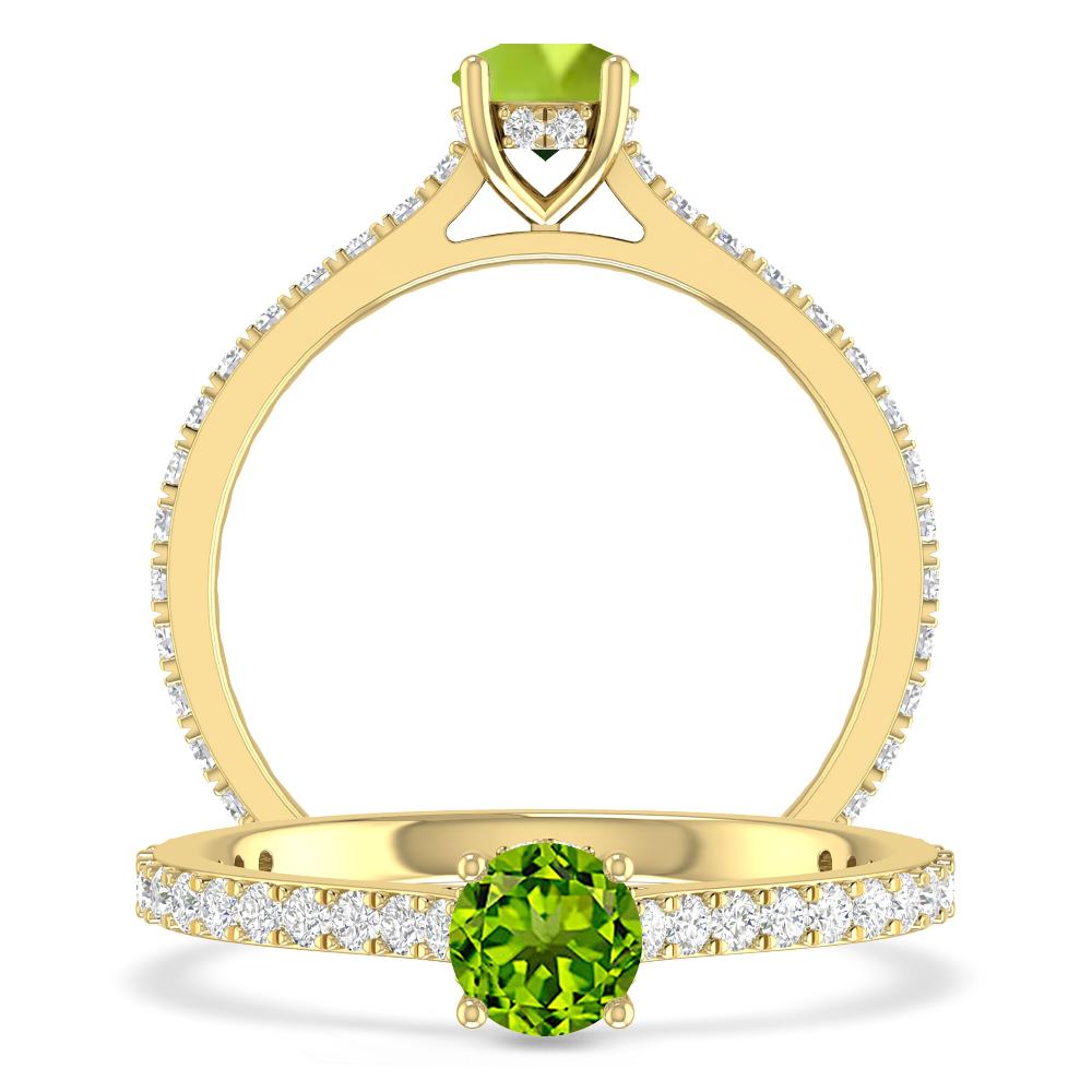 Yellow Gold - Peridot