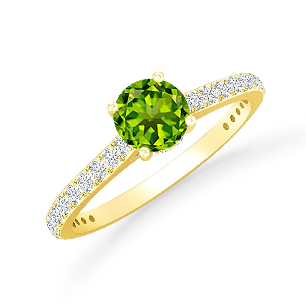 Yellow Gold - Peridot