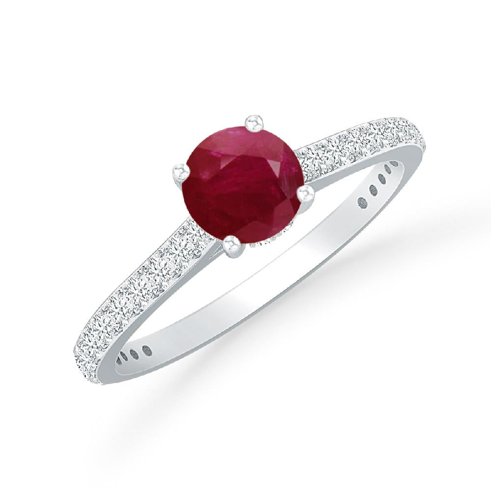 White Gold - Ruby