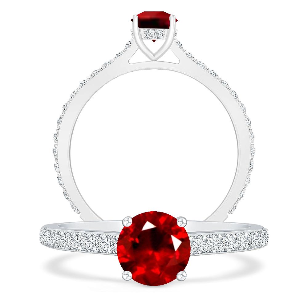 White Gold - Ruby